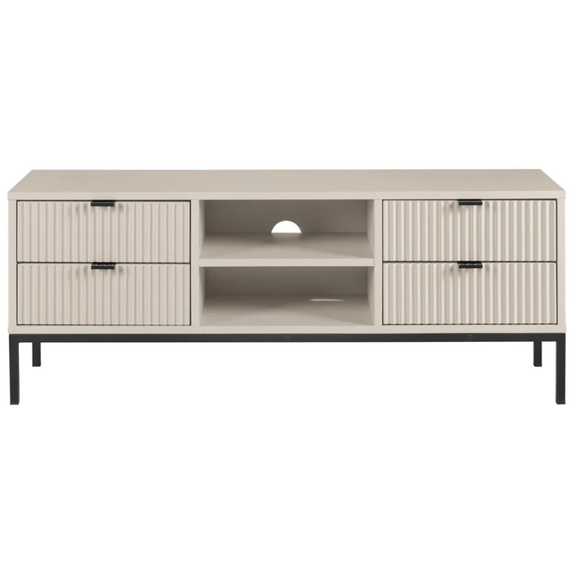 LIVARNO home Lowboard, mit Lamellen-Optik - B-Ware Transportschaden