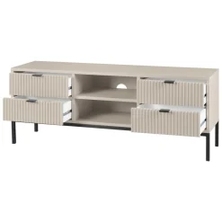 LIVARNO home Lowboard, mit Lamellen-Optik - B-Ware Transportschaden