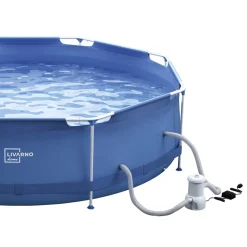LIVARNO home Metal-Frame-Pool, Ø 300 x H 76 cm - B-Ware