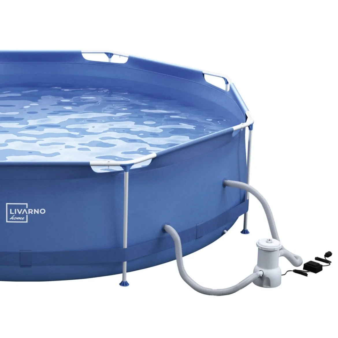 LIVARNO home Metal-Frame-Pool, Ø 300 x H 76 cm - B-Ware
