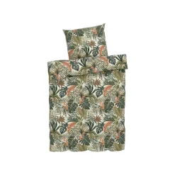LIVARNO home Mikrofaser-Satin-Bettwäsche, atmungsaktiv, 155 x 220 cm - B-Ware