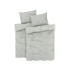 LIVARNO home Mikrofaser-Satin-Bettwäsche, 4-teilig, 140 x 200 cm, 70 x 90 cm, grün - B-Ware neuwertig