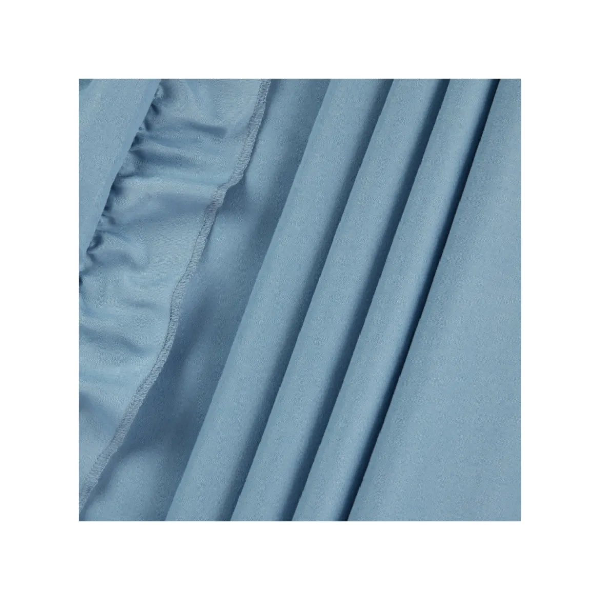 LIVARNO home Mikrofaser-Satin-Bettwäsche, 155 x 220 cm (Blau) - B-Ware neuwertig