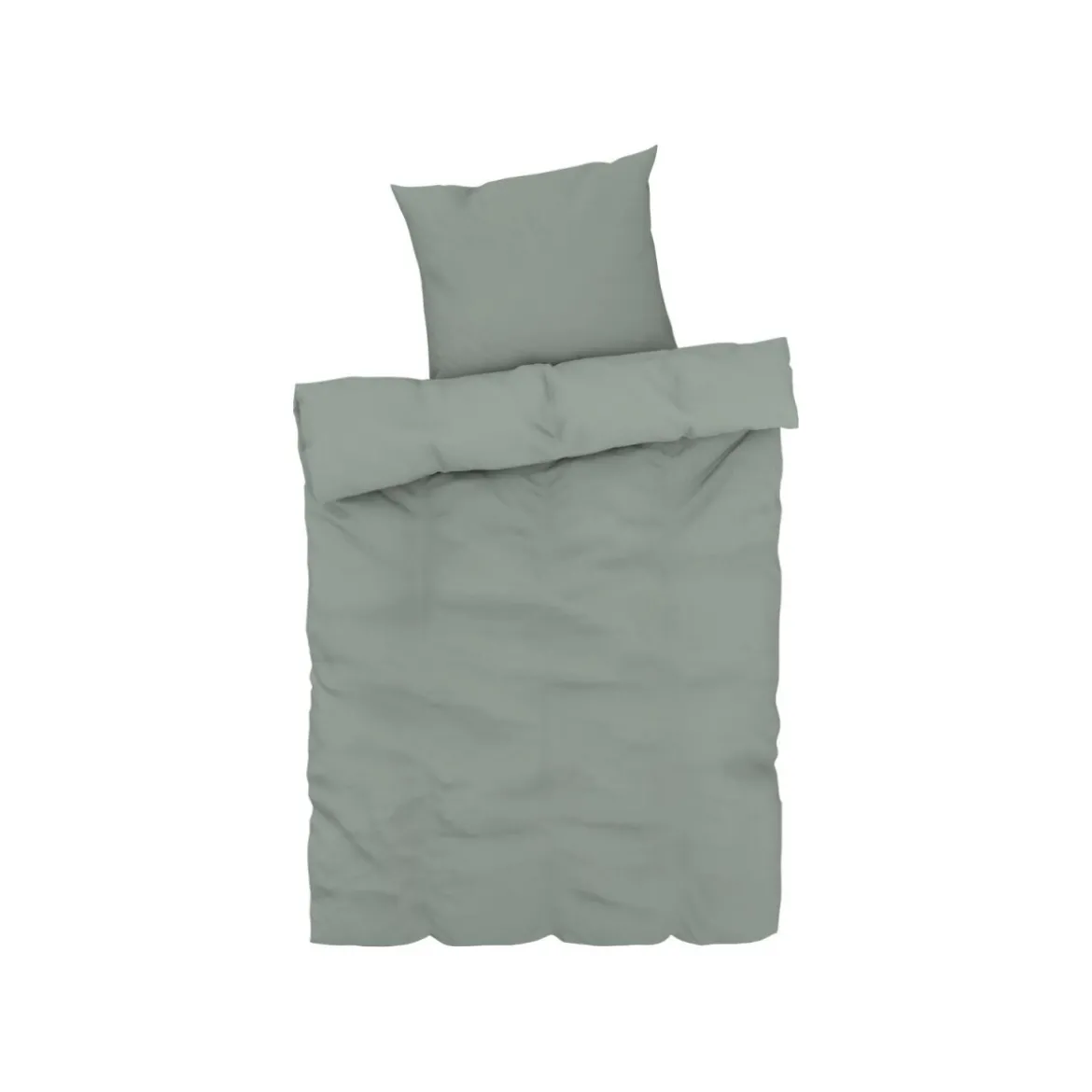LIVARNO home Mikrofaser-Satin-Bettwäsche, 135 x 200 cm (Grün) - B-Ware neuwertig