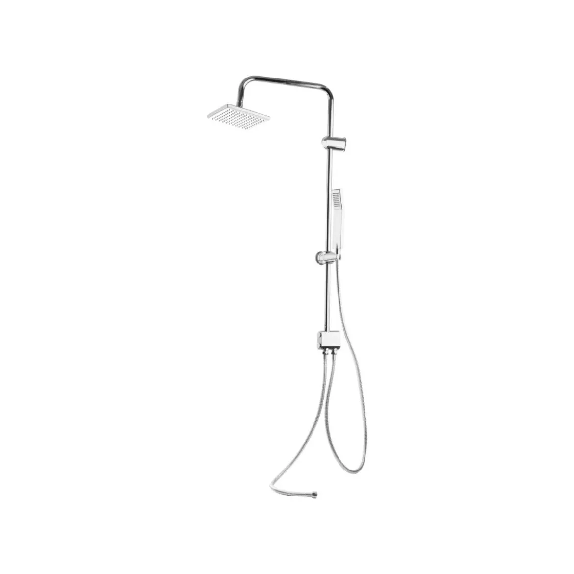 LIVARNO home Regenbrauseset mit Wassersparer Duschbrauseset mit Wassersparer Überkopfbrause-Set mit Wassersparer - B-Ware neuwertig