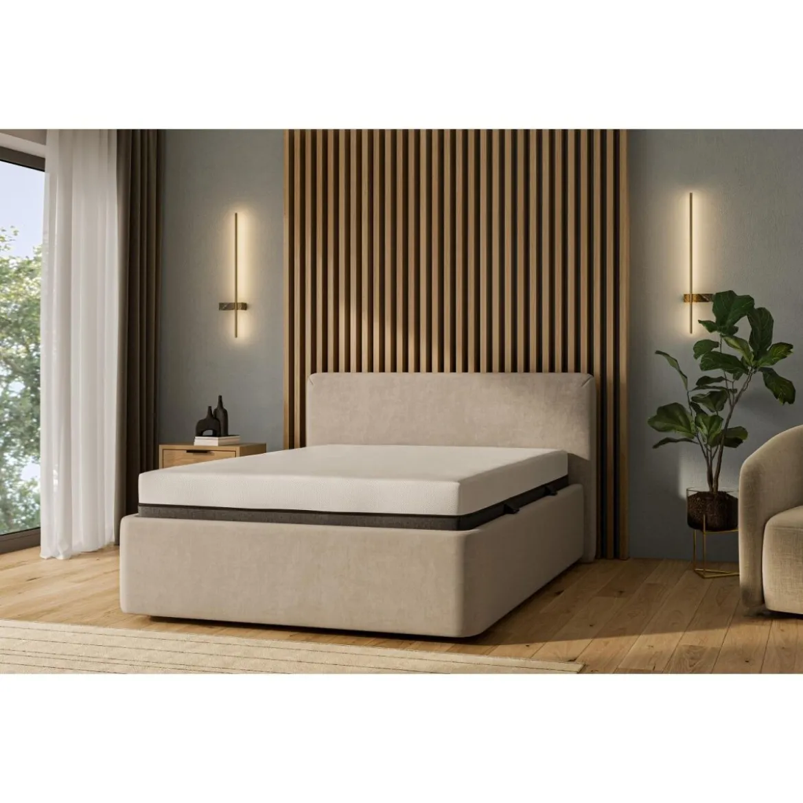 LIVARNO home "Royal Support Visco" 7-Zonen-1000er-Taschenfederkern-Matratze, H3, 140 x 200 cm - B-Ware neuwertig