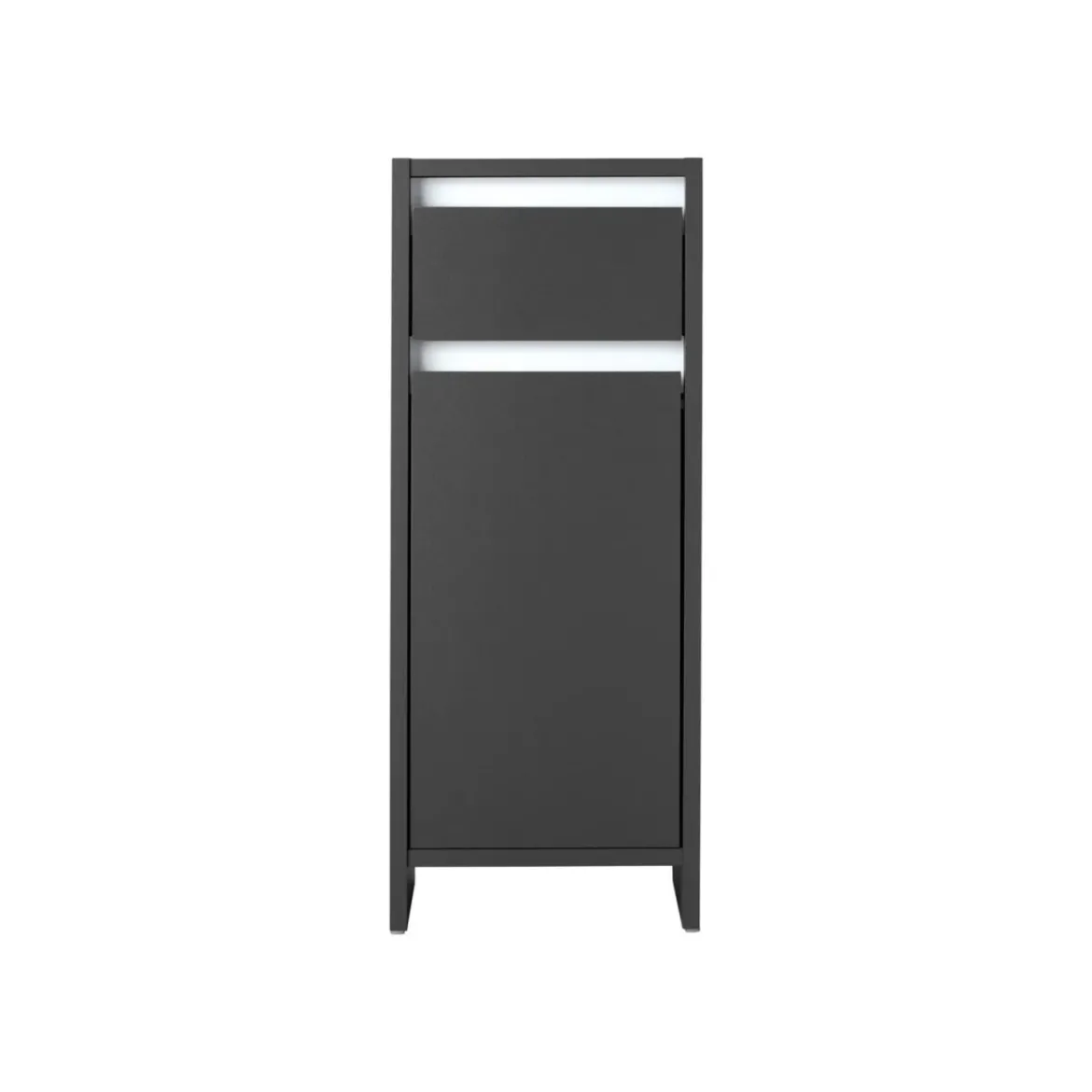 LIVARNO HOME Seitenschrank »Oslo«, mit Tür und Schublade, anthrazit - B-Ware neuwertig
