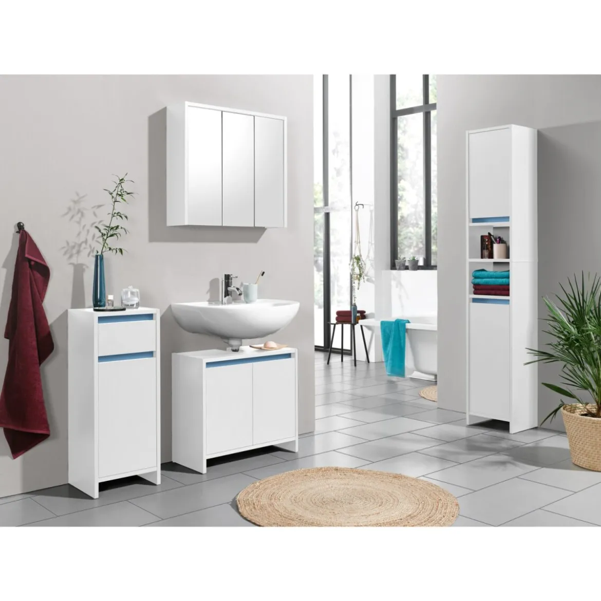 LIVARNO home Seitenschrank »Oslo«, mit Tür und Schublade - B-Ware sehr gut
