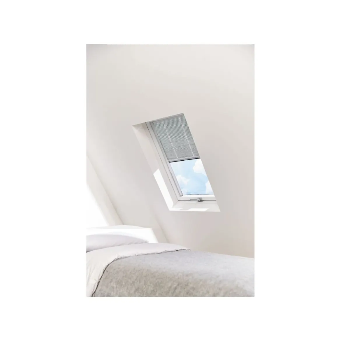 Livarno Home Thermo Plissee Teleskop für Velux-Dachfenster 49,3 x 94-116 cm - B-Ware