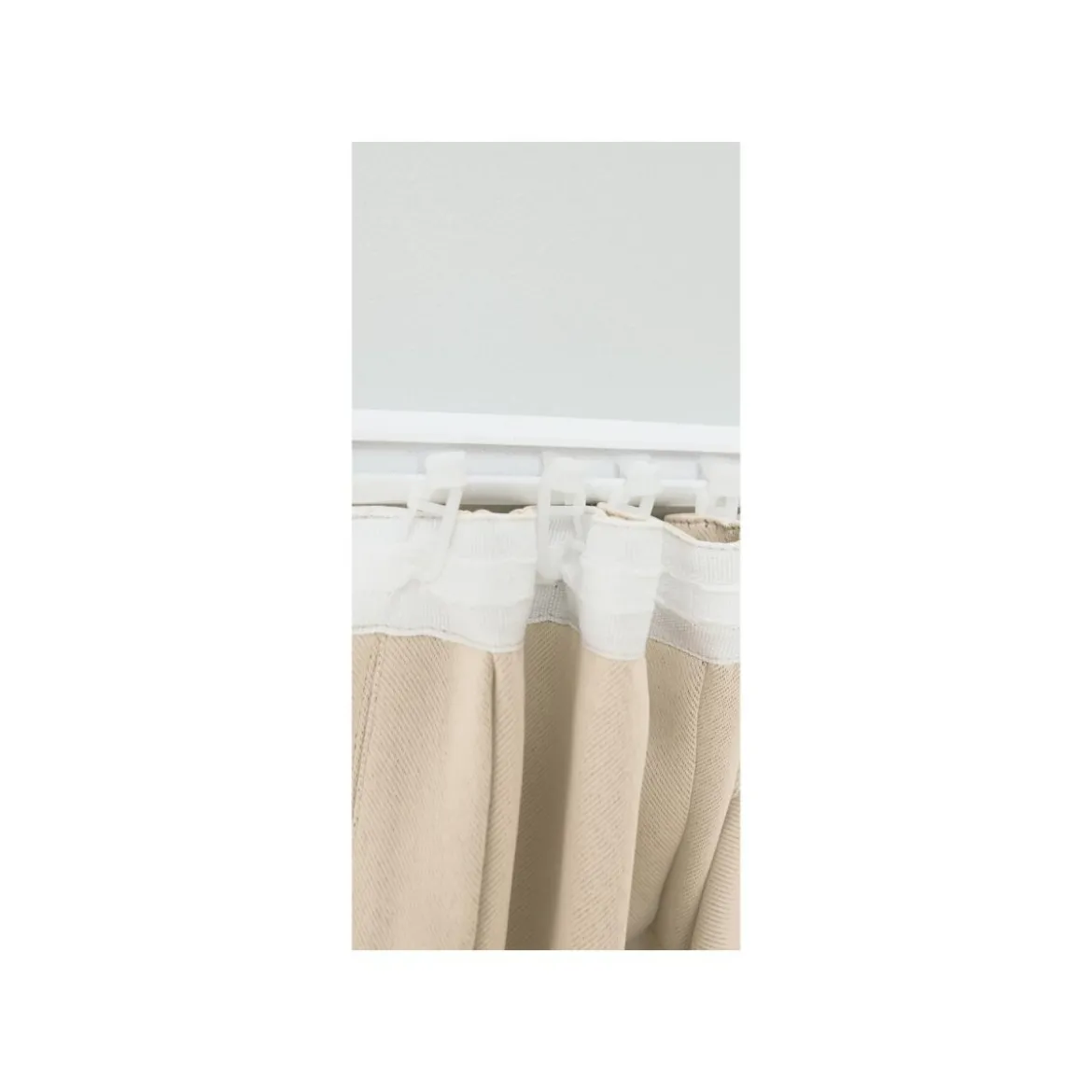 LIVARNO home Vorhangschal, 2 Stück, abdunkelnd (Beige) - B-Ware neuwertig