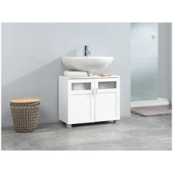 LIVARNO home Waschbeckenunterschrank »Basel«, mit Siphonausschnitt - B-Ware