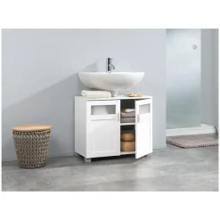 LIVARNO home Waschbeckenunterschrank »Basel«, mit Siphonausschnitt - B-Ware