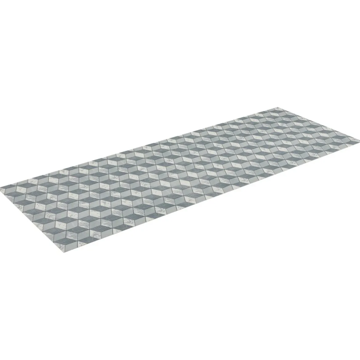 LIVARNO Küchenläufer, 65 x 180 cm, Marmorwürfel - B-Ware sehr gut