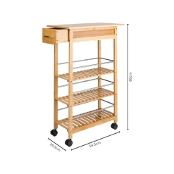LIVARNO® Küchen-Nischenwagen »Bambus« - B-Ware neuwertig