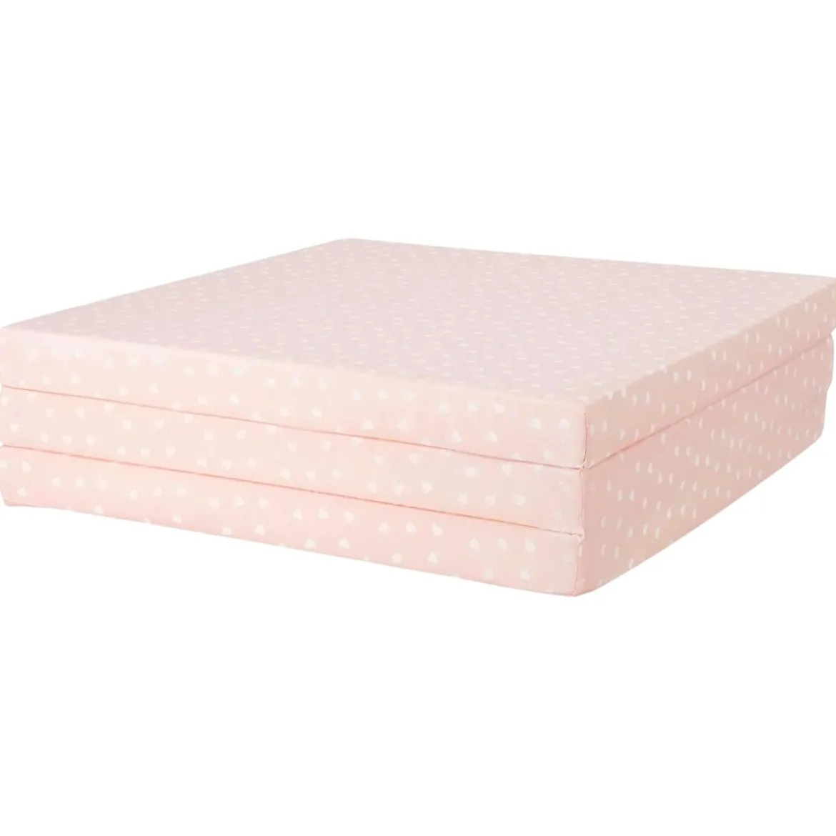 LIVARNO® Klappmatratze für Kinder, 168 x 60 x 5 cm, Herzen rosa - B-Ware neuwertig