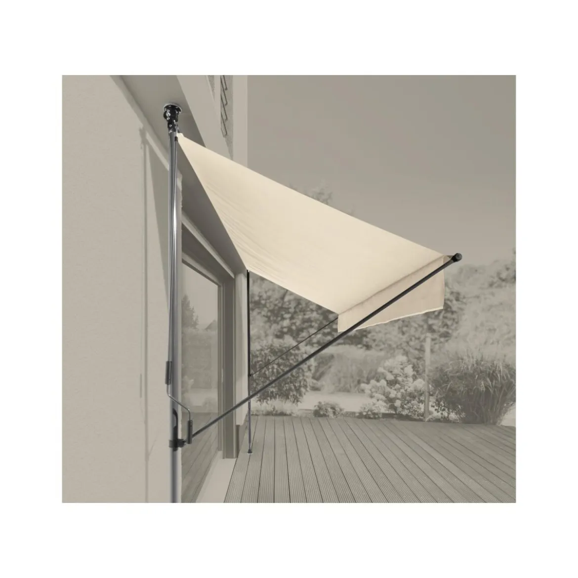 LIVARNO® Klemmmarkise 300 x 150, beige - B-Ware Transportschaden Kosmetisch