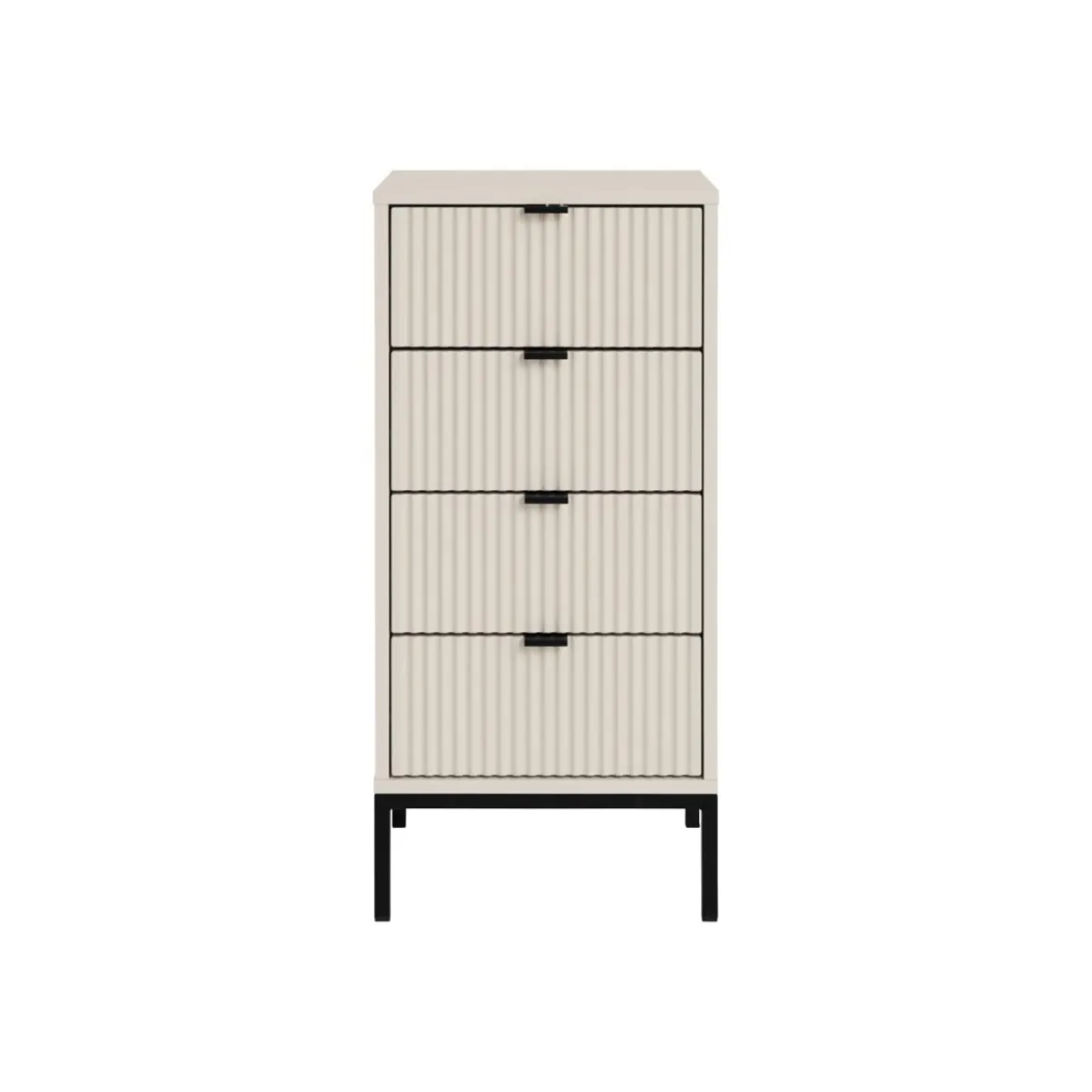 LIVARNO® Kommode, mit Lamellen-Optik, sandbeige - B-Ware