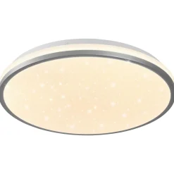 LIVARNO® LED-Deckenleuchte, mit Farbtonsteuerung, Ø 33, chrom - B-Ware gut
