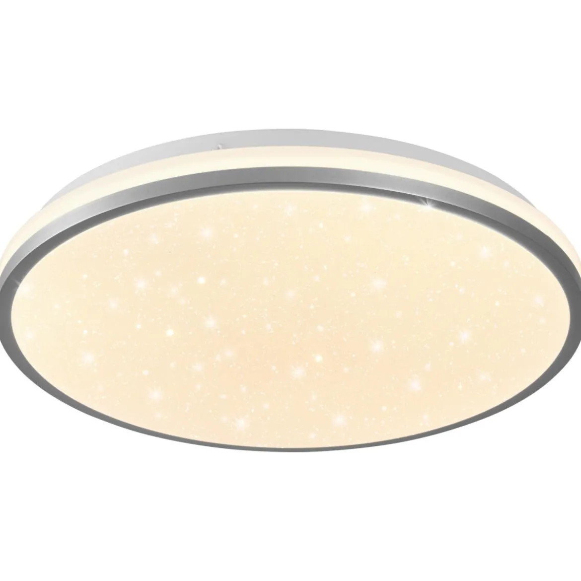 LIVARNO® LED-Deckenleuchte, mit Farbtonsteuerung, Ø 33, chrom - B-Ware gut