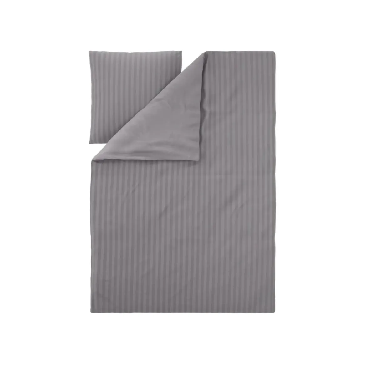 LIVARNO® Luxus Satin Bettwäsche, 135 x 200 cm, grau - B-Ware sehr gut