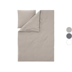 LIVARNO® Mikrofaser-Washed-Bettwäsche, 155 x 220 cm - B-Ware