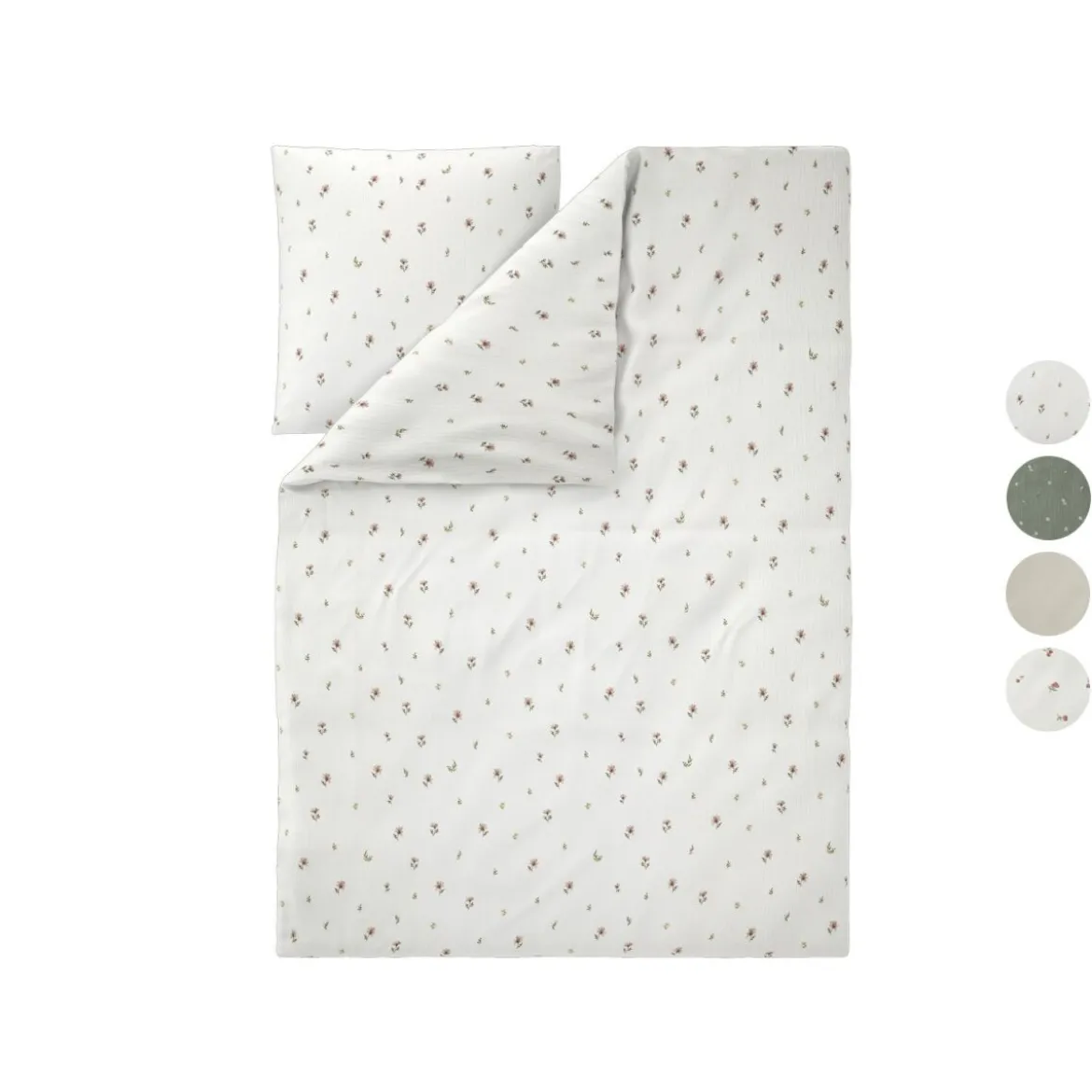 LIVARNO® Musselin-Bettwäsche, 155 x 220 cm - B-Ware