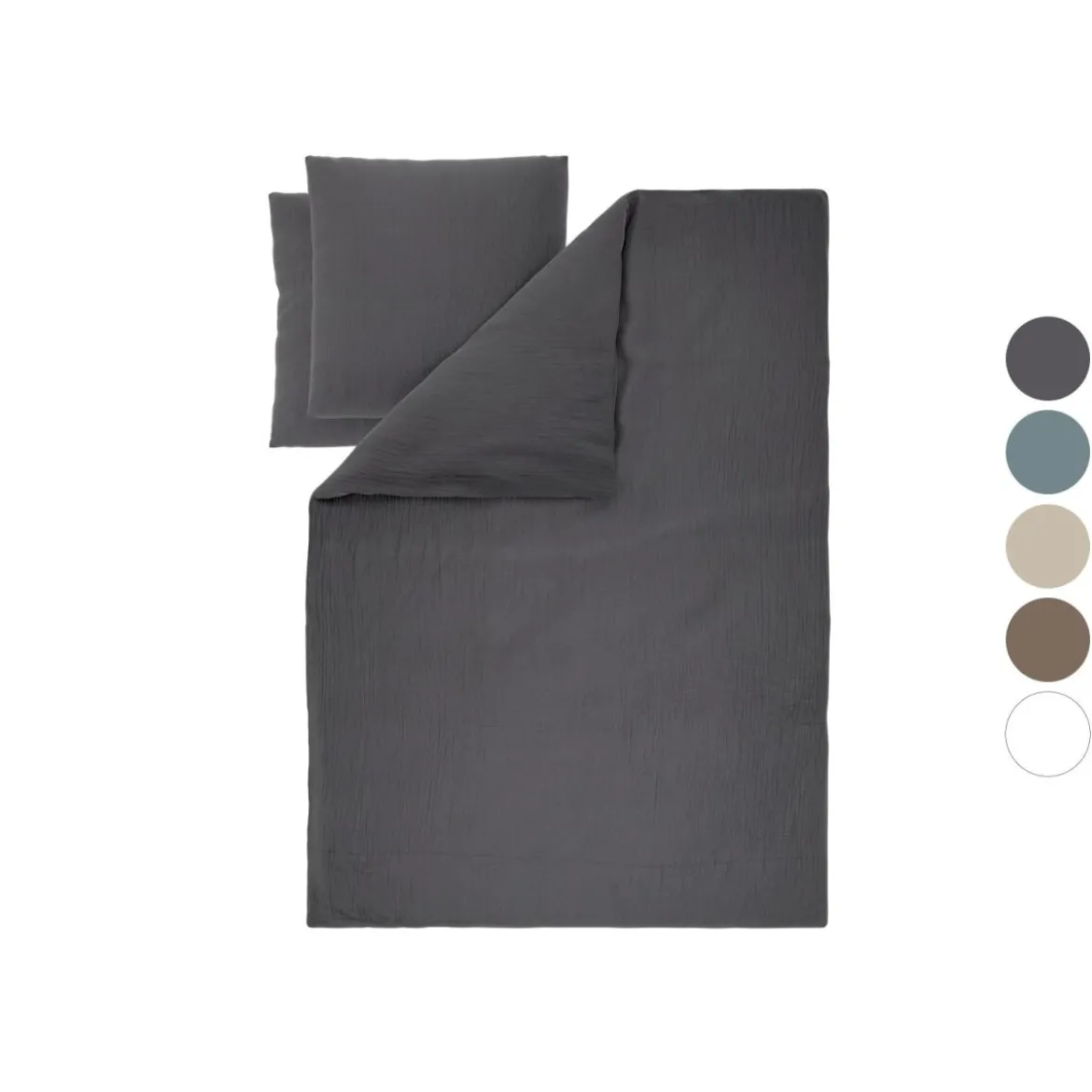 LIVARNO® Musselin-Bettwäsche, 200 x 220 cm - B-Ware