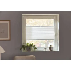 LIVARNO® Plissee-Rollo für Fenster, ohne Bohren, 80 x 130 cm - B-Ware