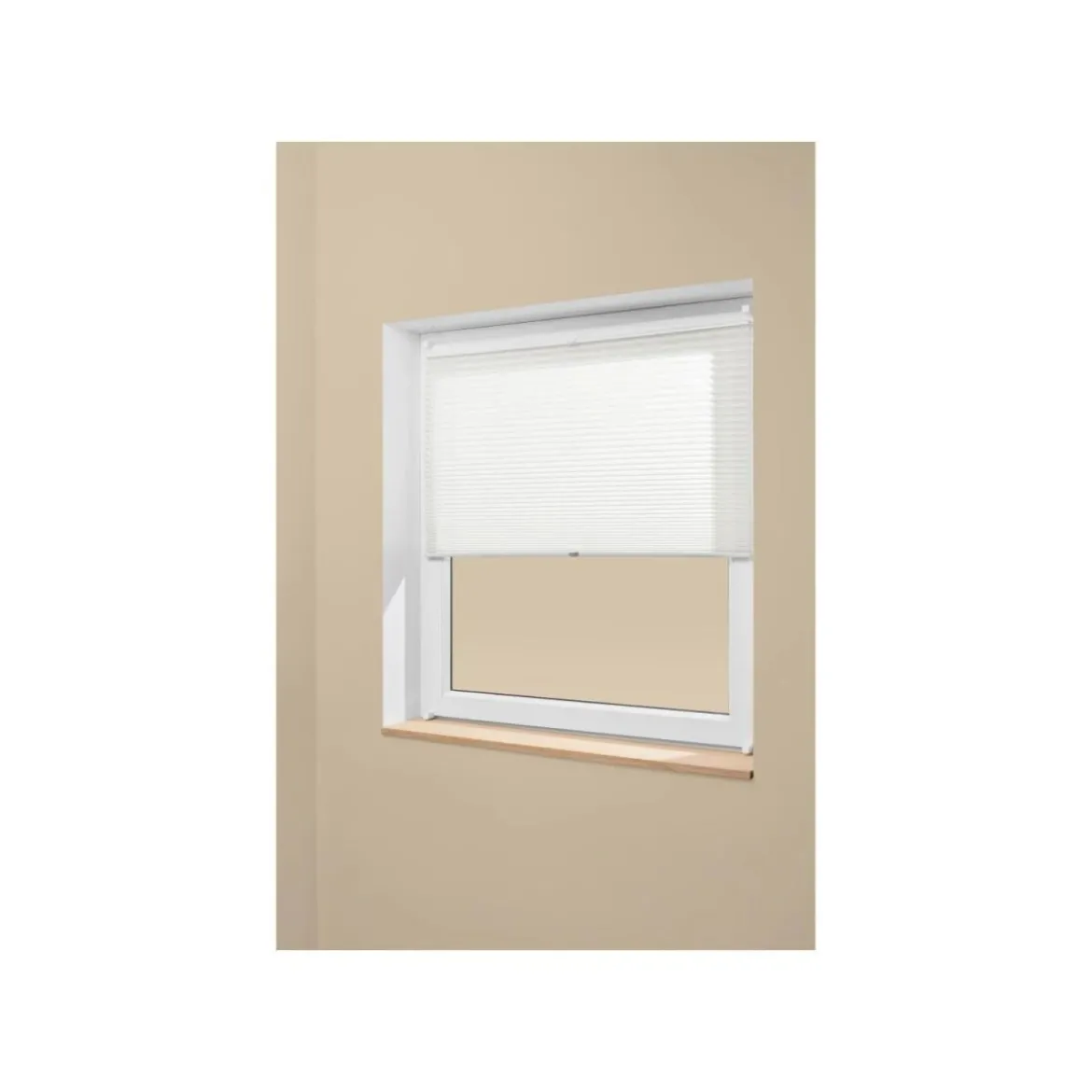 LIVARNO® Plissee-Rollo für Fenster, ohne Bohren, 80 x 130 cm - B-Ware