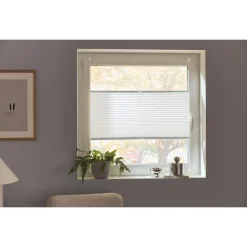 LIVARNO® Plissee Rollo für Fenster, 90 x 130 cm, Montage ohne Bohren (Weiß) - B-Ware neuwertig