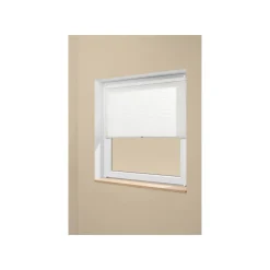 LIVARNO® Plissee Rollo für Fenster, 90 x 130 cm, Montage ohne Bohren (Weiß) - B-Ware neuwertig