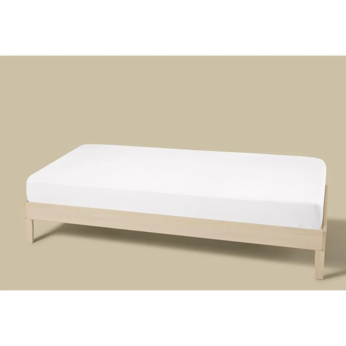 LIVARNO® Satin-Spannbettlaken, 90-100 x 200 cm (Weiß) - B-Ware neuwertig