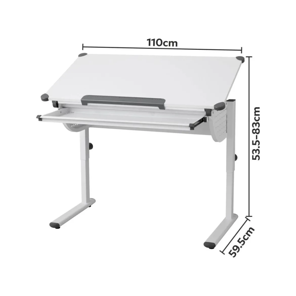 LIVARNO® Schülerschreibtisch, höhenverstellbar - B-Ware neuwertig
