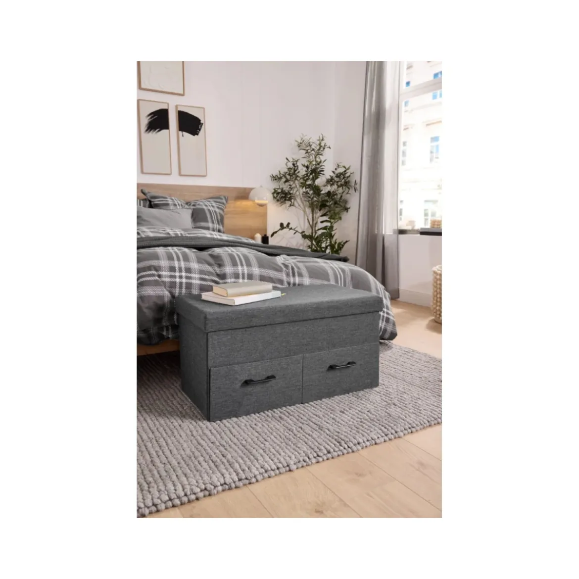 LIVARNO® Sitztruhe faltbar mit 2 Fächern - B-Ware neuwertig