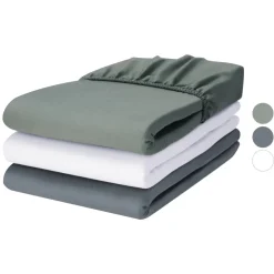 LIVARNO® Spannbettlaken, aus Satin, 180-200 x 200 cm - B-Ware