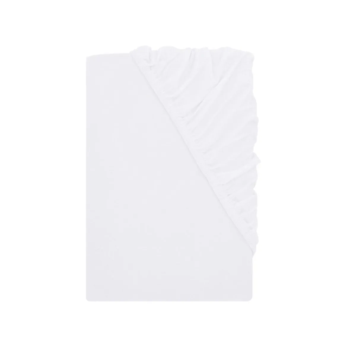 LIVARNO Spannbettlaken, Jersey, 180 - 200 x 200 cm, weiß - B-Ware sehr gut