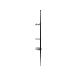 LIVARNO® Teleskop-Badregal, schwarz - B-Ware