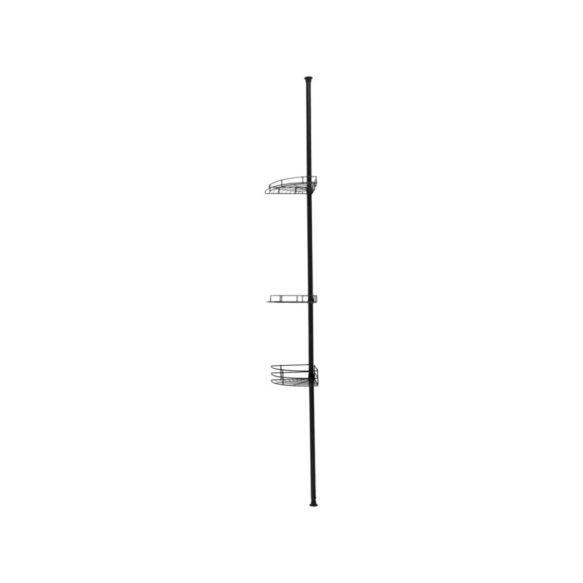 LIVARNO® Teleskop-Badregal, schwarz - B-Ware