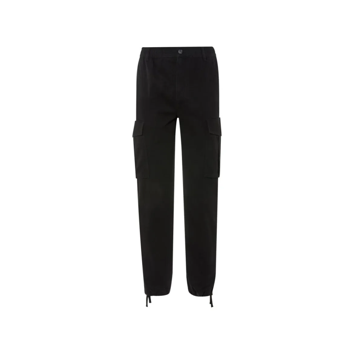 LIVERGY® Herren Cargohose mit Gummizugbund (schwarz, L (52/54)) - B-Ware neuwertig