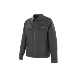 LIVERGY® Herren-Jeansjacke, aus reiner Baumwolle, S, schwarz - B-Ware neuwertig