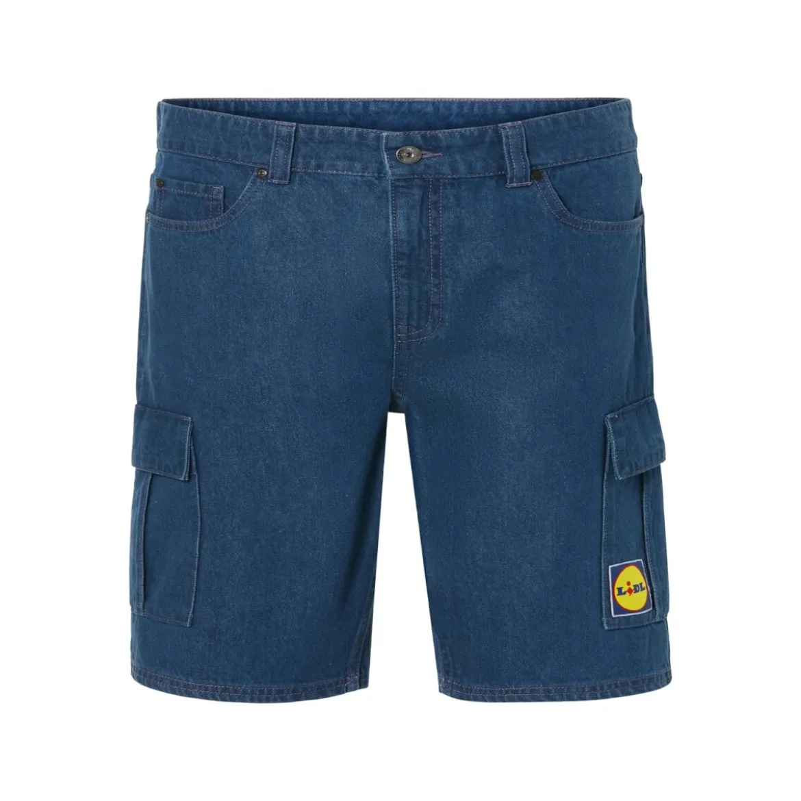 LIVERGY® Herren Jeansshorts aus reiner Baumwolle (Blau, 30) - B-Ware neuwertig