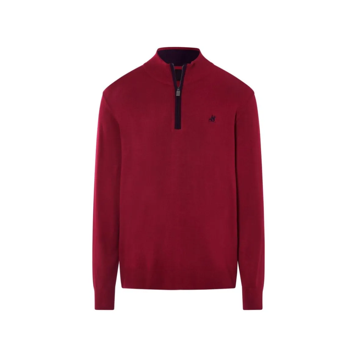 LIVERGY® x Grand Polo Herren Stricktroyer, mit Stickerei (Rot, XL (56/58)) - B-Ware neuwertig