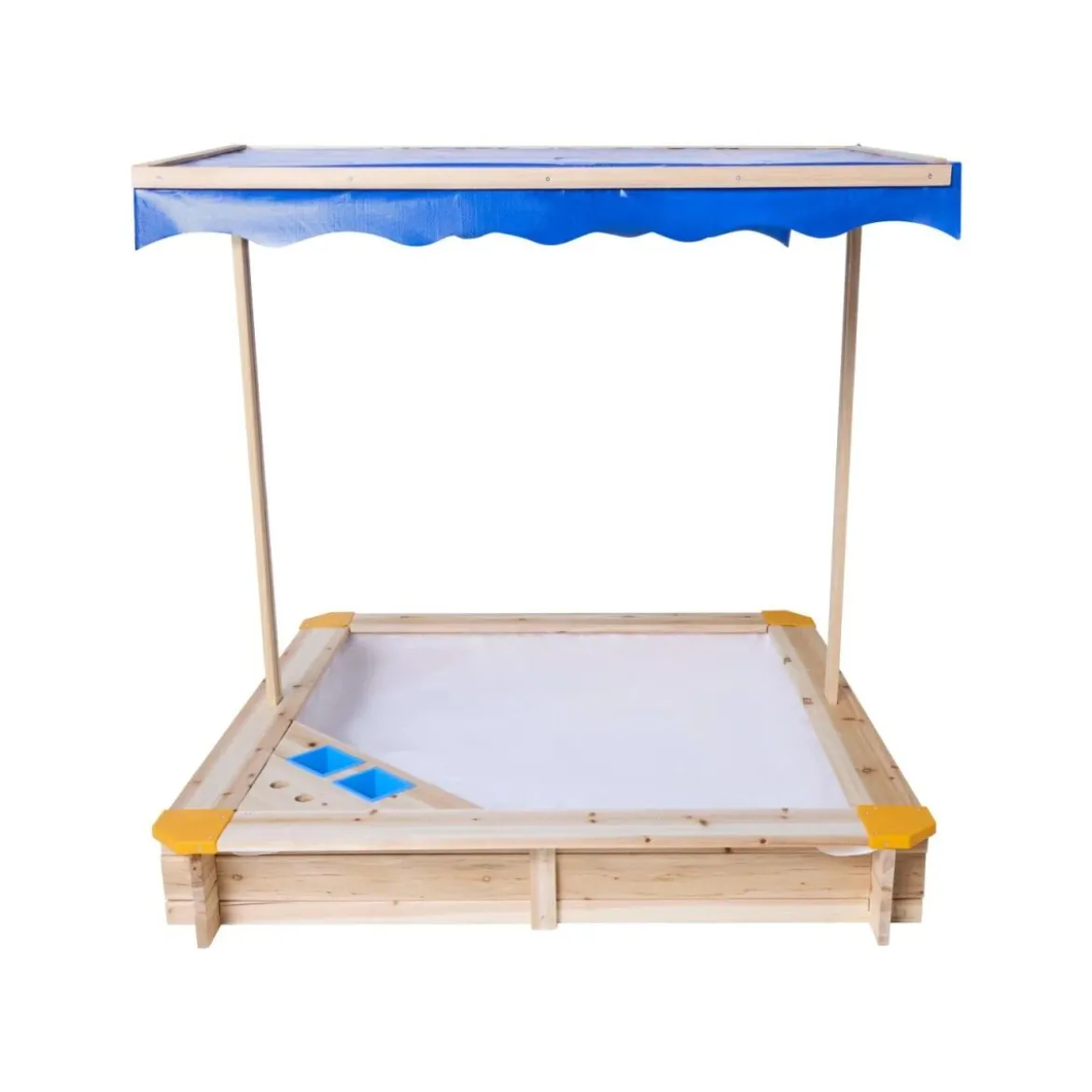 lupilu® Holzsandkasten, mit Dach und Eisdiele - B-Ware