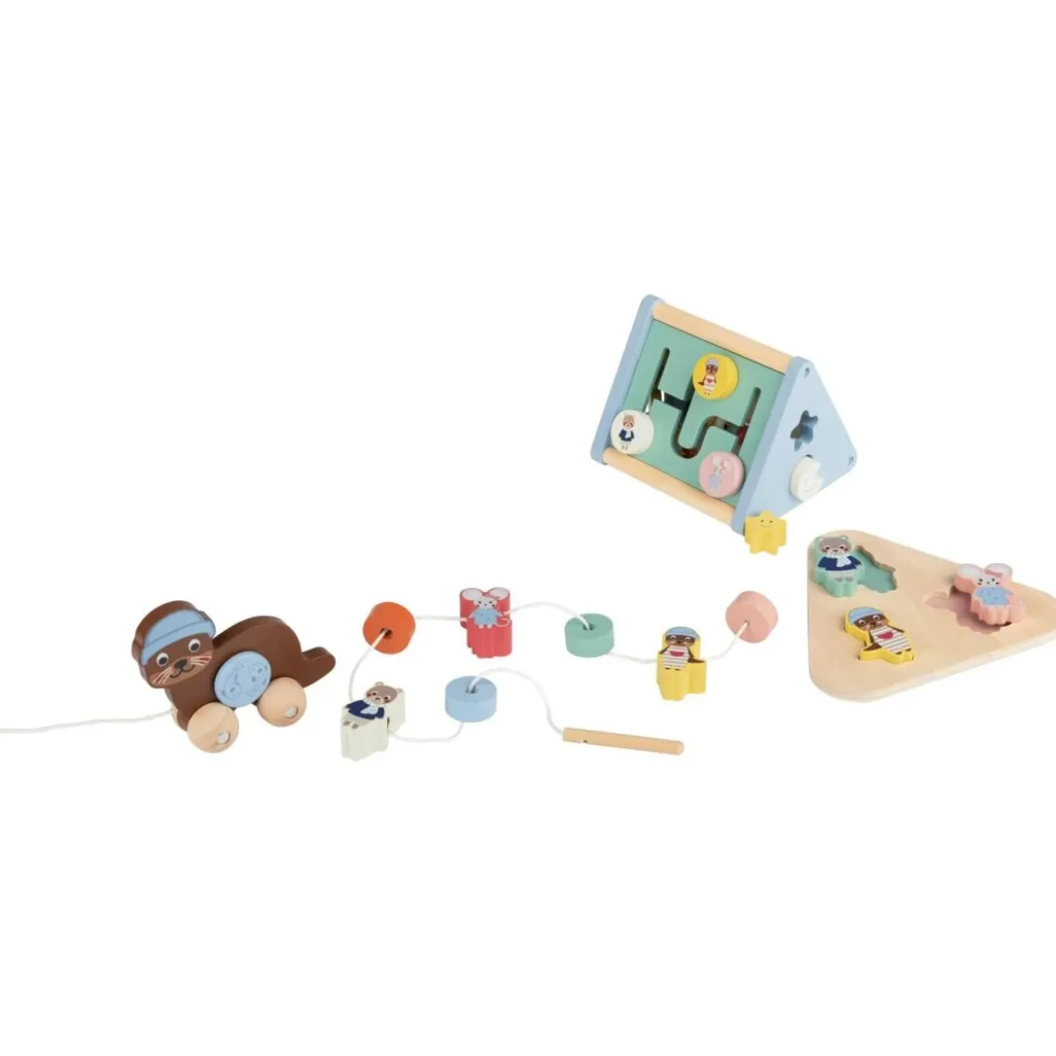 LUPILU® Holz Spiel- und Lernboxen - B-Ware
