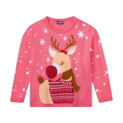 lupilu® Kleinkinder Mädchen Pullover mit niedlichem Weihnachtsmotiv - B-Ware