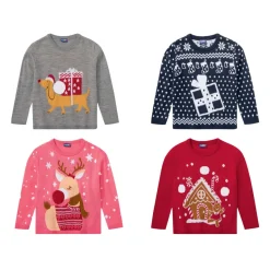 lupilu® Kleinkinder Mädchen Pullover mit niedlichem Weihnachtsmotiv - B-Ware