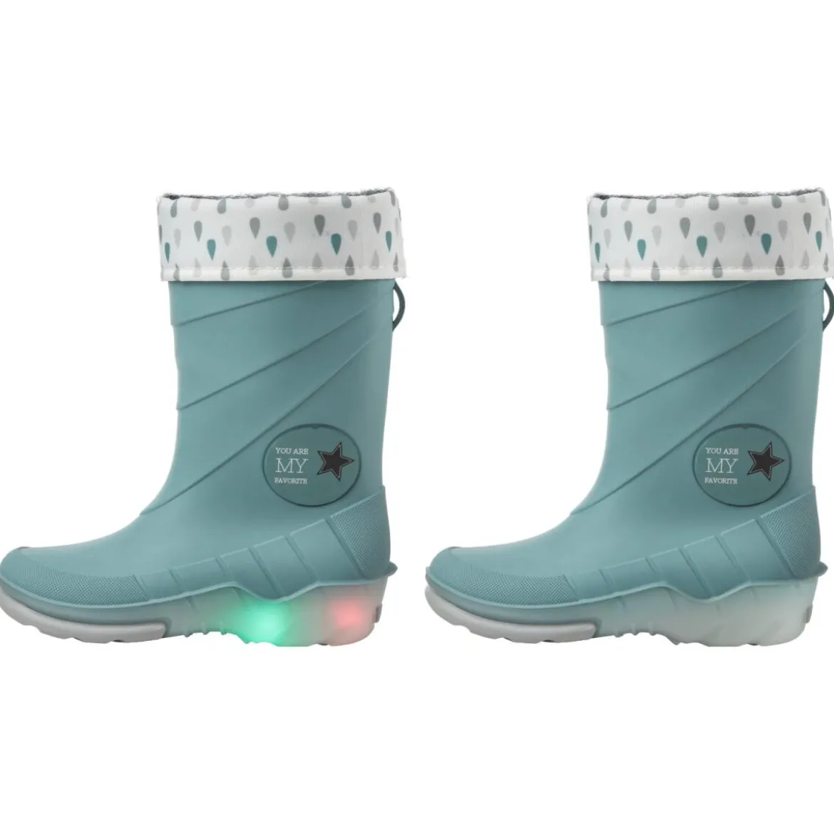 lupilu® Kleinkinder Regenstiefel mit Licht und Warmfutter - B-Ware