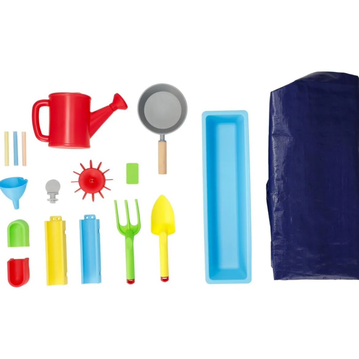 LUPILU® Sandkasten mit Wasserspielwand, 28-teilig - B-Ware sehr gut