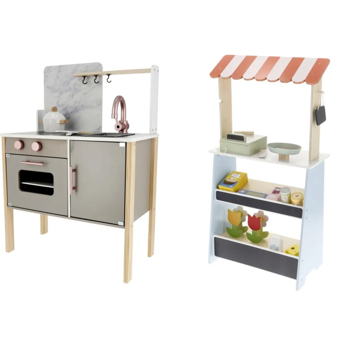 LUPILU® Spielküche / Kaufladen, 7-teilig / 35-teilig - B-Ware