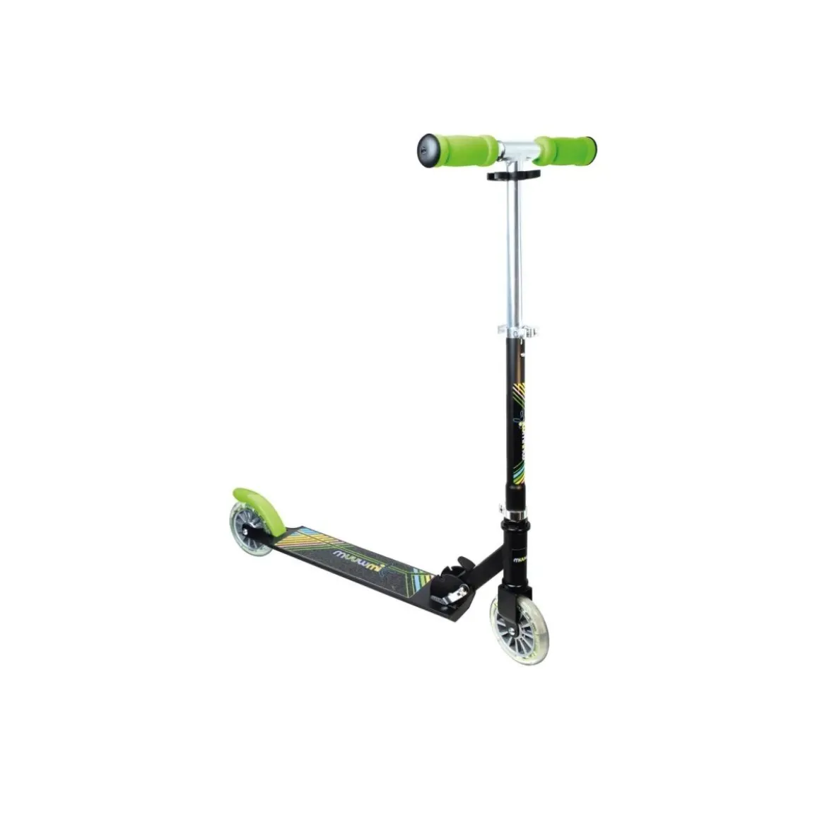 MUUWMI Aluminium-Scooter 125 mm, mit LED-Leuchtrollen - B-Ware